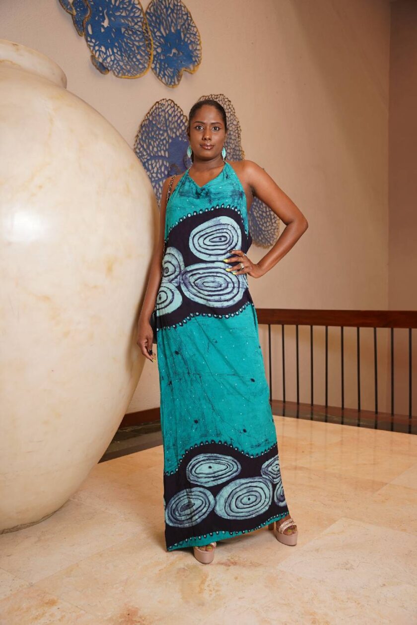 batik long summer wear dress 1