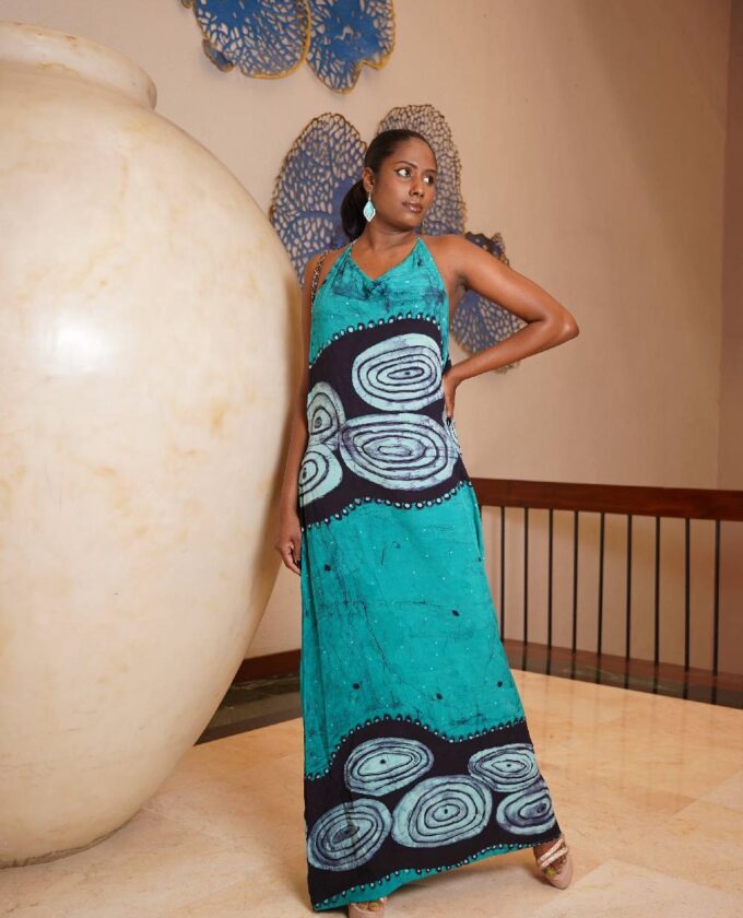 Batik Long Summer Wear Dress