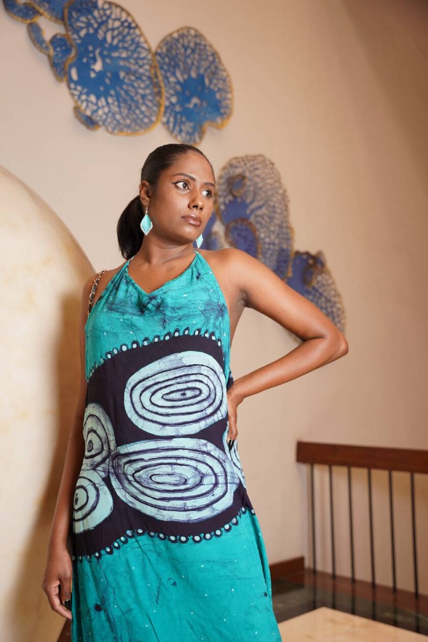 batik long summer wear dress 3