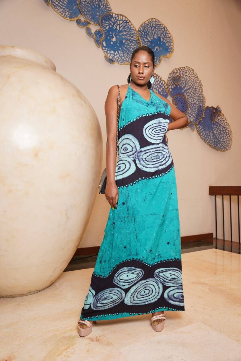 batik long summer wear dress 4