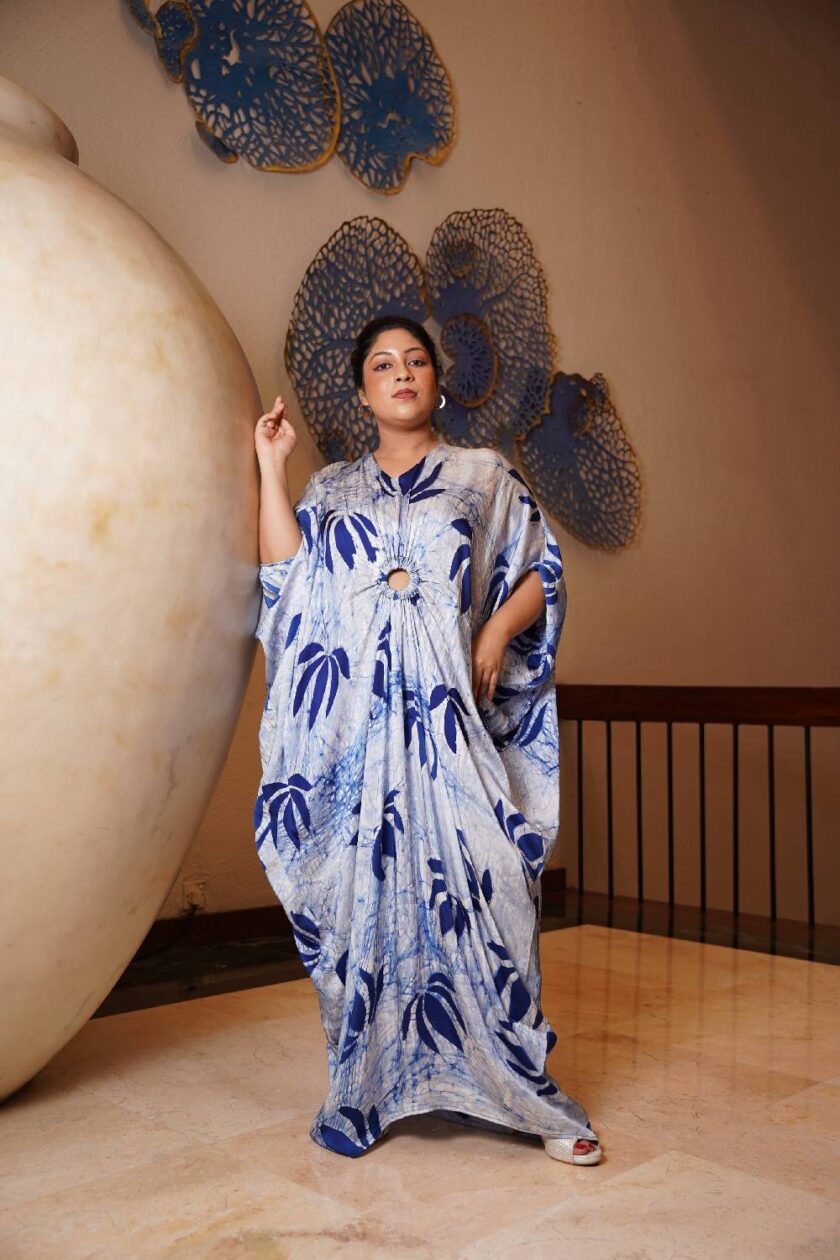 long silk kaftan 1