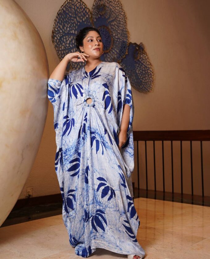 Long silk Kaftan
