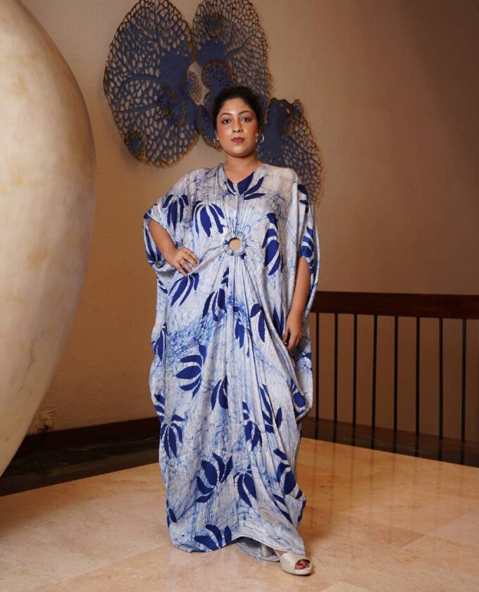 Long silk Kaftan