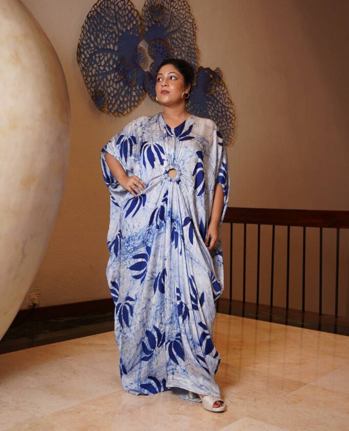 Long silk Kaftan