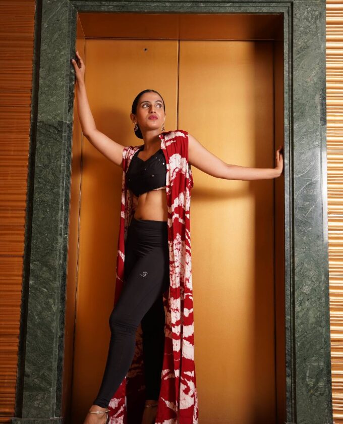 Royal silk Open cargo dress