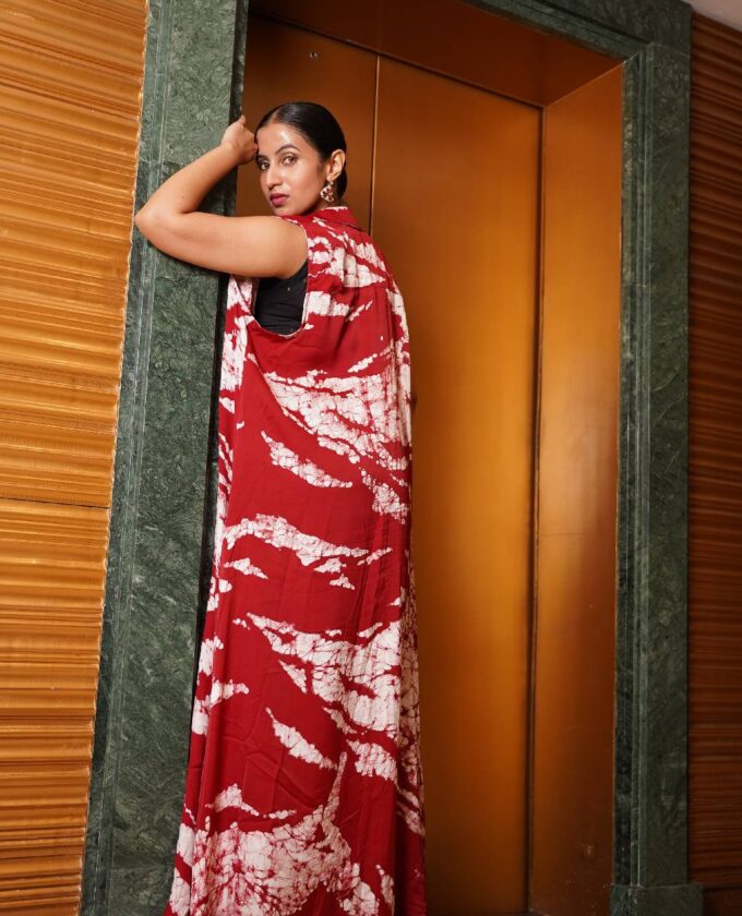 Royal silk Open cargo dress