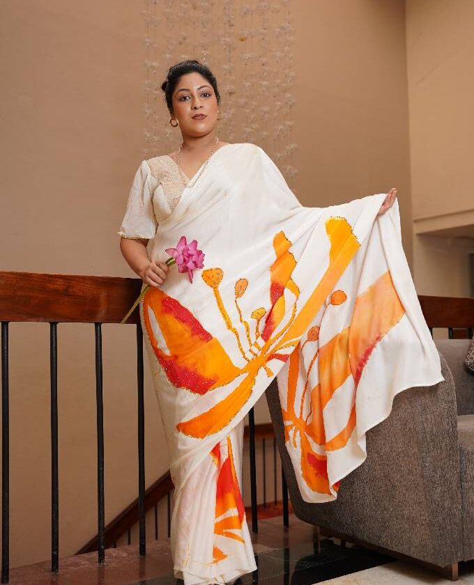 SereniSilk Batik Saree