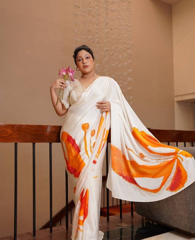 SereniSilk Batik Saree