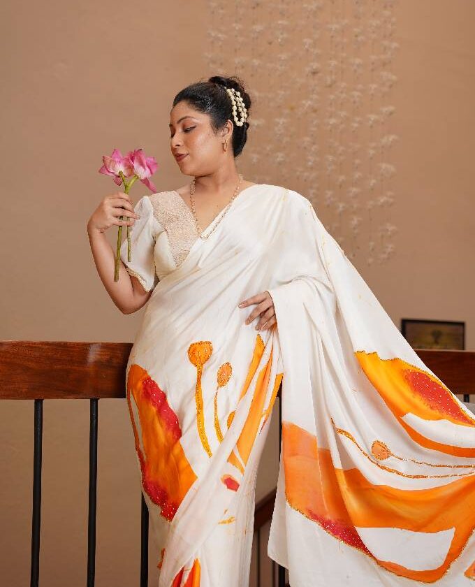 SereniSilk Batik Saree