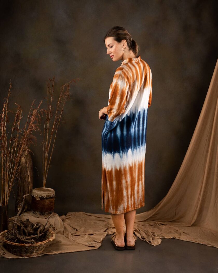 tie and dye long dress 3