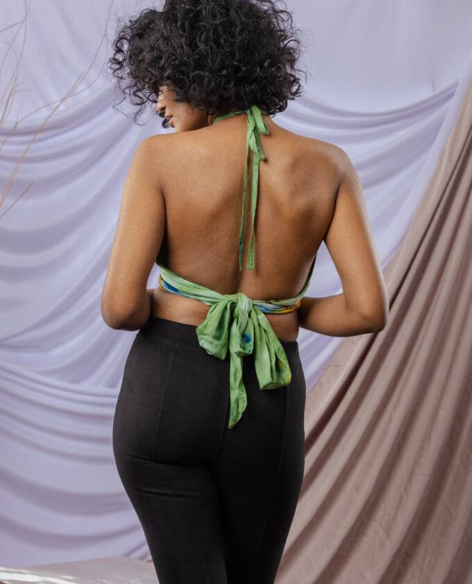 Multi Color Shaded Wrap Around Top